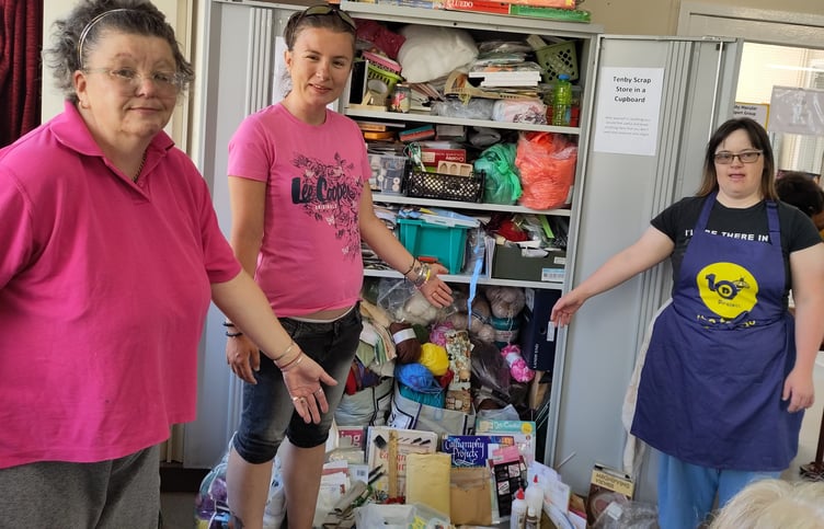 Scrapstore Cupboard at Tenby Augustus Centre