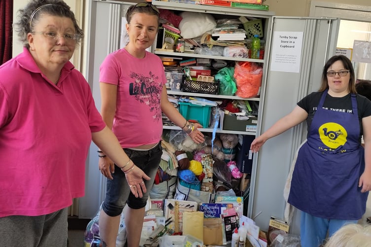Scrapstore Cupboard at Tenby Augustus Centre