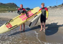 RNLI father and son duo take to the beach to celebrate Father’s Day