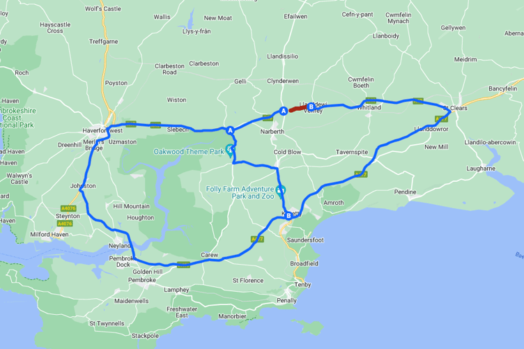 A40 works diversions map