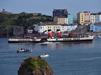 A warm Tenby welcome for Waverley paddle steamer