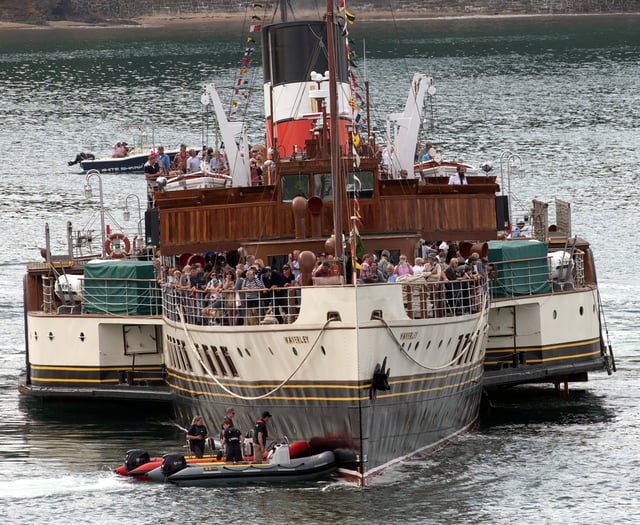 Tenby Sailing Club assists Waverley paddle steamer following Regatta