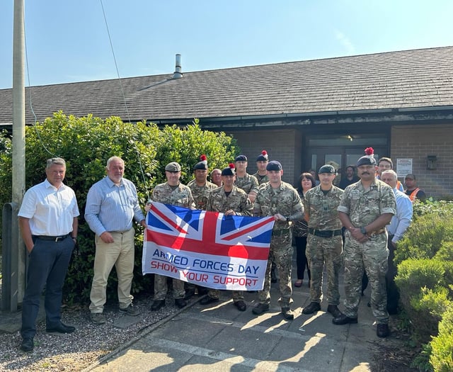 Landmarc flies the flag at Castlemartin for Armed Forces Week