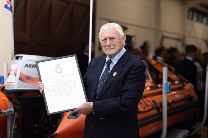 The station was presented with an Excellence in Volunteering award in recognition of the entire team’s selflessness and dedication to saving lives at sea. The award was accepted by RNLI Chair Guy Crofts