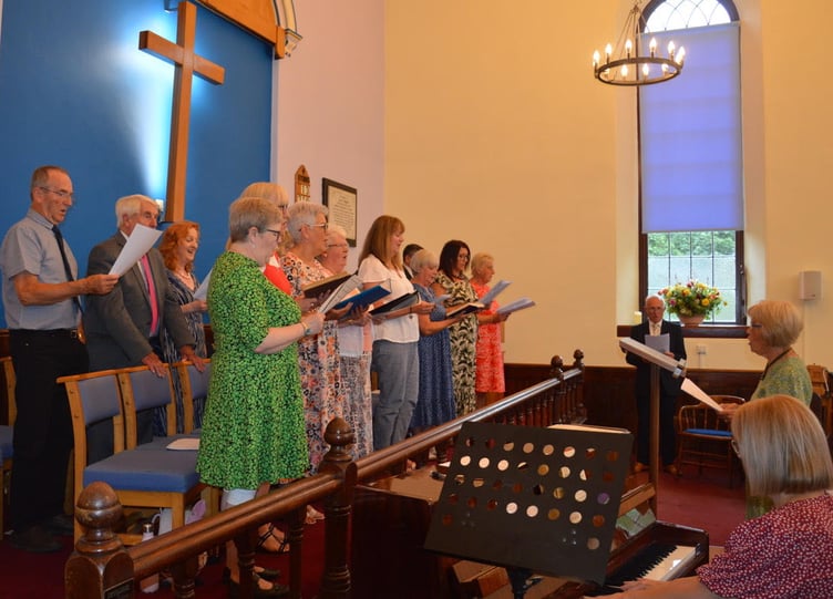 Sankey hymn singing at Carew Wesley Chapel Anniversary celebration
