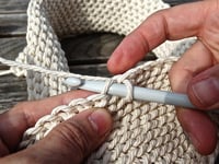 Carew WI ladies have a go at crochet