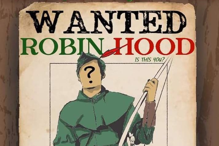 Audition poster for Saundersfoot FootlightsRobin Hood panto