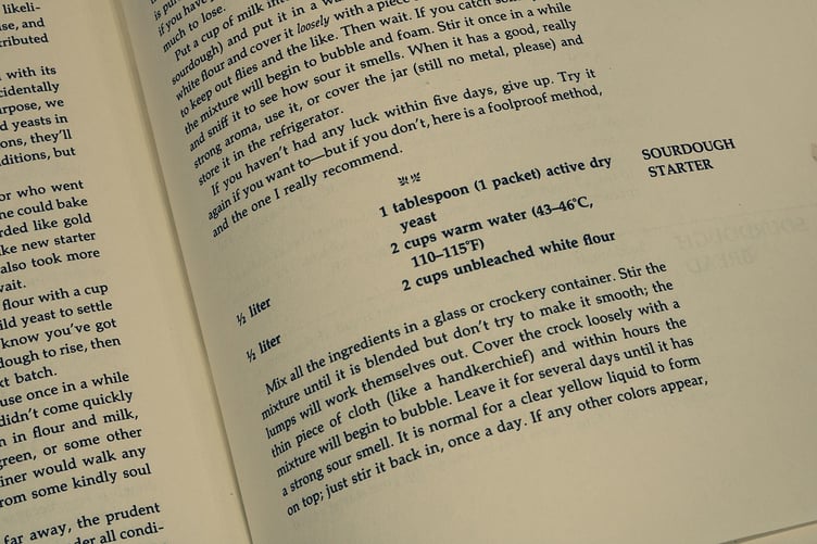 recipe book page