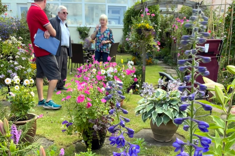 Judging Saundersfoot in Bloom were Keith Williams, Chairman, Rachel Treadway-Williams and David Cox.