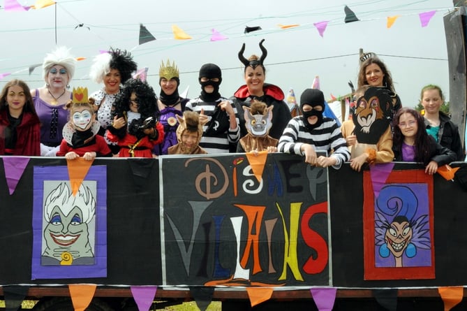 Whitland Carnival float - Disney Villains