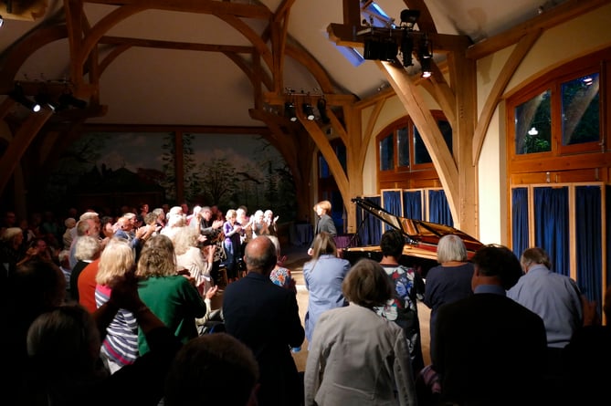 A standing ovation for 20-year-old pianist Adam Jackson after Rhosygilwen performance