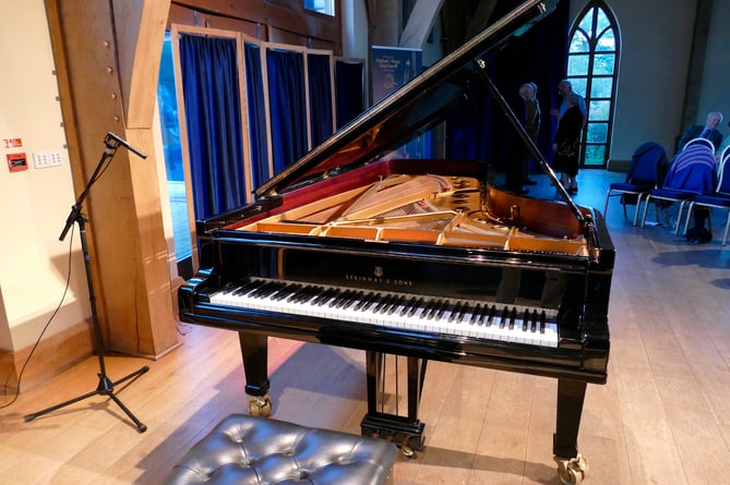 The Steinway grand piano at Rhosygilwen