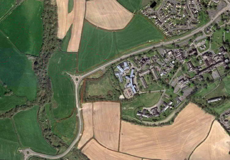The land acquired by Persimmon Homes West Wales in Carmarthen.