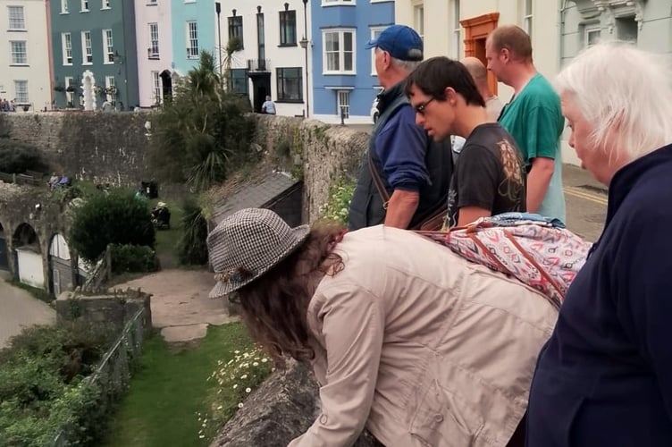 The Tenby Project on a guided tour with Jim