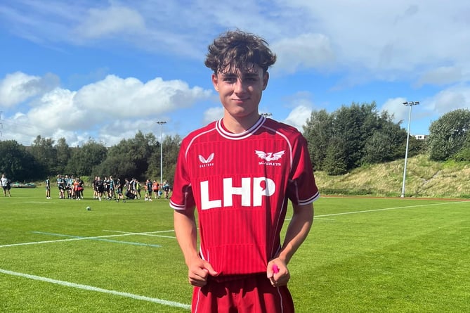 Pembroke RFC young Bowyn Clark starring for Scarlets academy