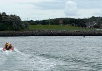 Emergency services unite to rescue casualty stuck in Pembroke Dock mud