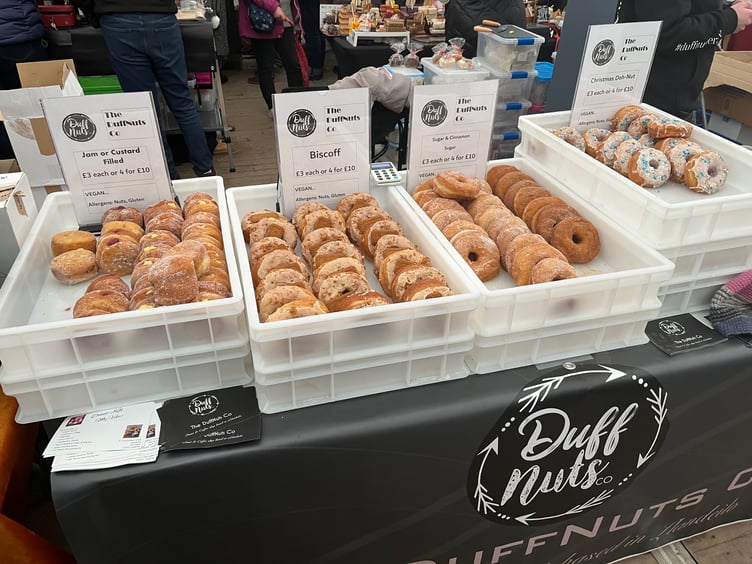 Duffnuts, the local doughnut company will have a stand selling doughnuts with a variety of fillings at the Fair.