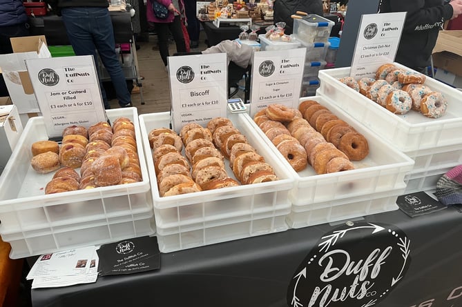 Duffnuts, the local doughnut company will have a stand selling doughnuts with a variety of fillings at the Fair.
