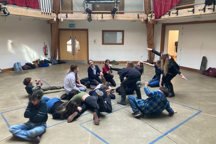 Young people at Small World Theatre