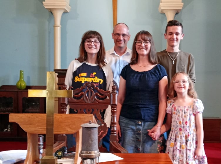 The young members of the congregation at St Johns Church, Tenby on Education Sunday who reminded worshippers that they never stop learning in their journey of faith.