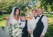 Stacey and Tom Roberts - married and just back from ‘familymoon’