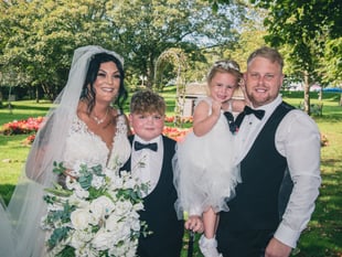 Stacey and Tom Roberts - married and just back from ‘familymoon’