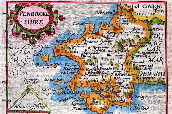 Historic Pembrokeshire map