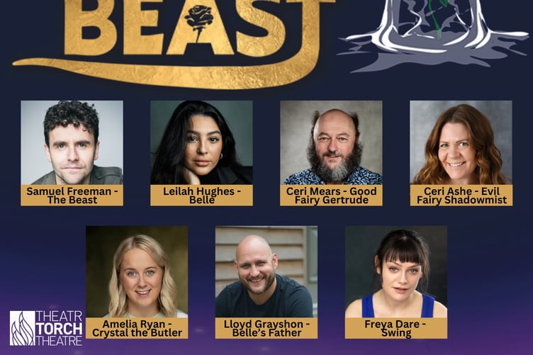 The cast of Beauty and the beast