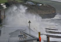 Storm Agnes unleashes the power of the sea at Amroth seafront