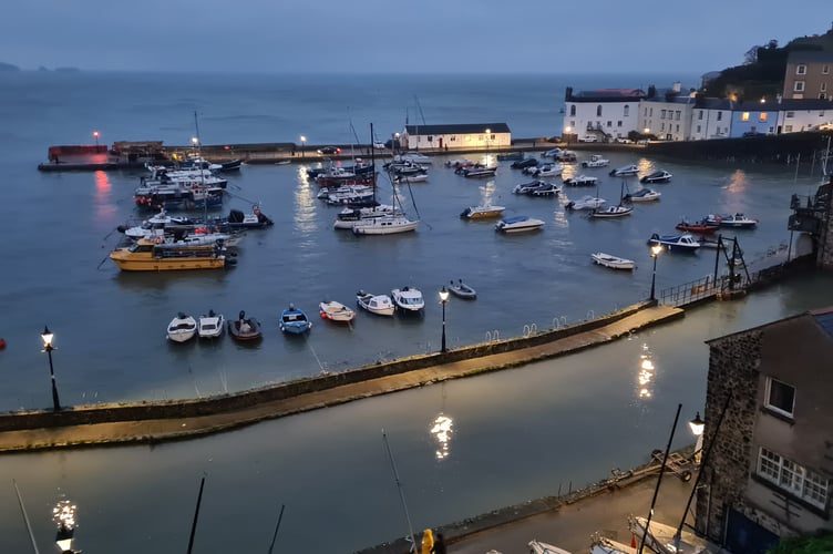High tide at Tenby