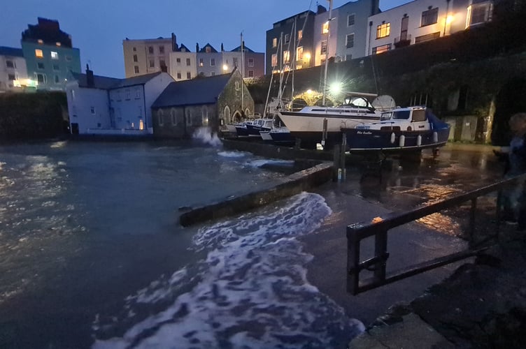 High tide at Tenby