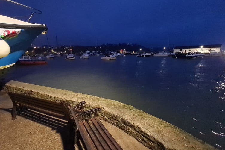 High tide at Tenby
