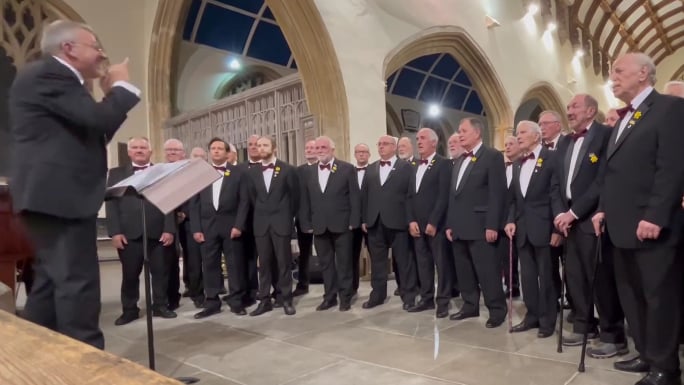 Tenby Male Choir in concert at St Mary’s Church, Tenby