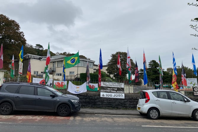 Stradey Park Hotel, Furnance, Llanelli, where the Home Office plans to locate up to 240 asylum seekers, pictured on October 2
