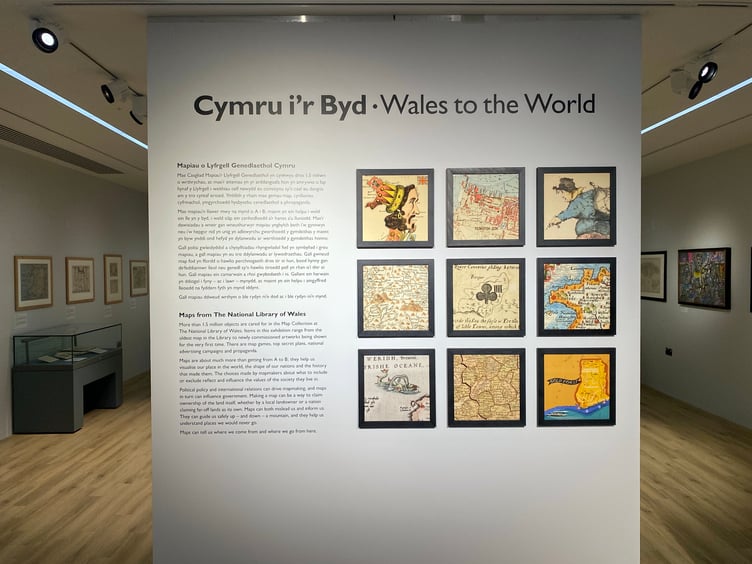 Wales to the World Exhibition at Riverside Library, Haverfordwest