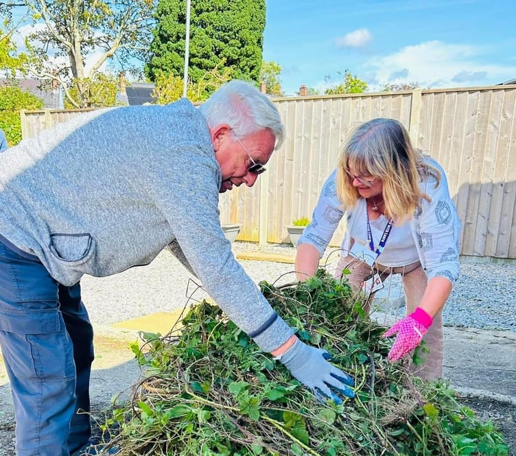 Work has started to create the garden.
