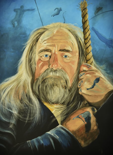 Dancing Williams (gouache on board)