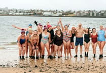 Bluetits Chill Swimmers take icy dip with Icelandic President