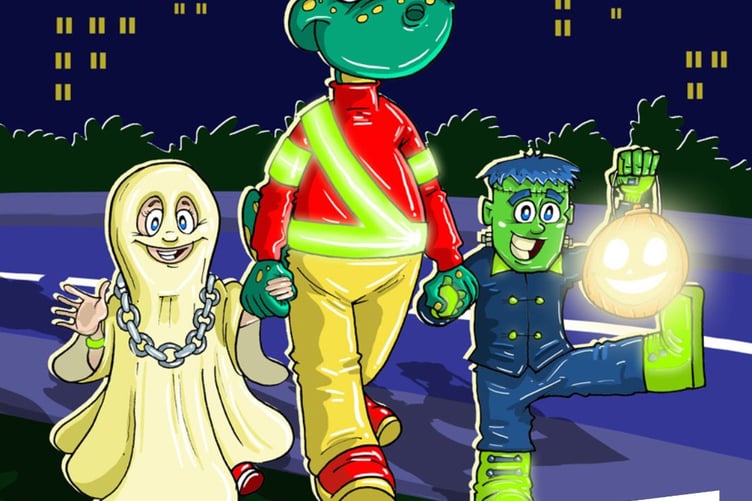 Be Seen this Halloween poster