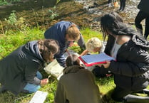 Pembroke A Level students collect environmental data at Colby Gardens