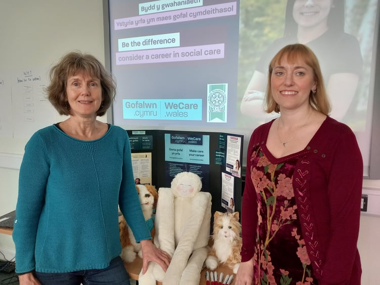 Leanne McFarland of WeCare Wales and Diana O’Sullivan of Pembrokeshire County Council