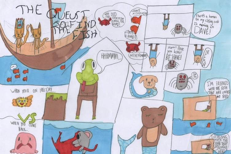 Evie, age 10 doodle competition entry