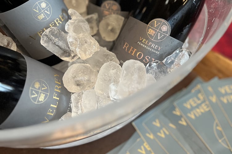 Wine from Velfrey Vineyard near Narberth has been awarded PGI status