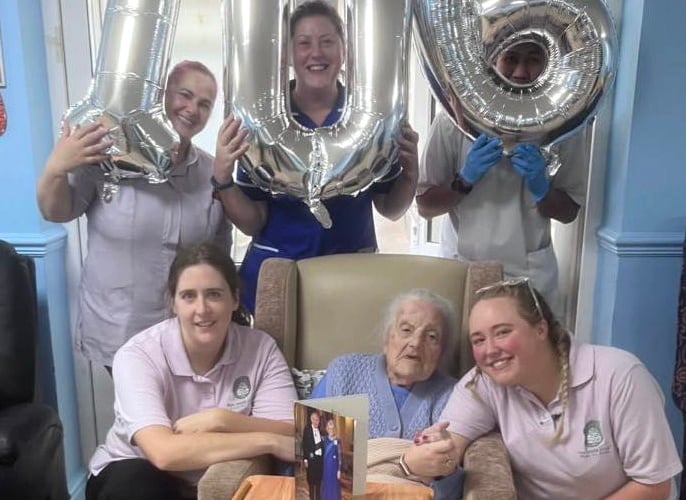 Park House Court nursing home resident Stella Mansell celerbated her 106th birthday on November 20