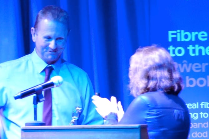 Blue Light Award winner Ben James at the Community Kindness Awards