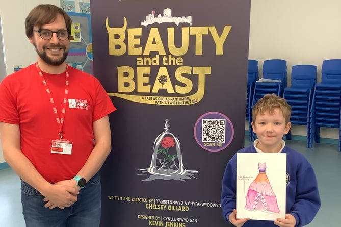 Nine-year-old Ioan, from Tenby, with his winning design