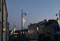 Pembroke Dock lights up for Christmas, and gets ready for Santa