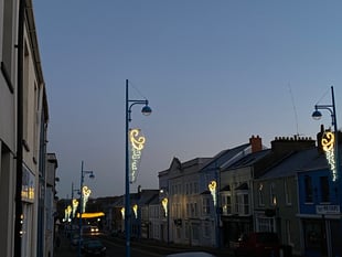 Pembroke Dock lights up for Christmas, and gets ready for Santa