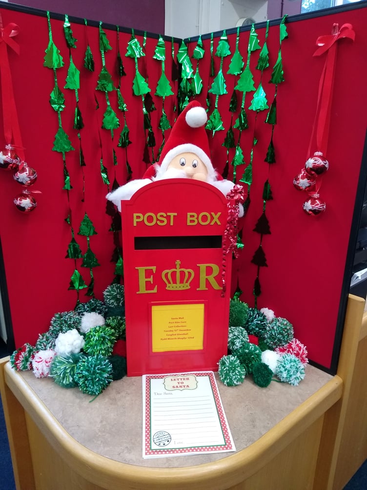 Tenby Library Post Box for Santa