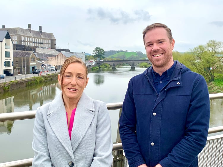 Lucy Cummings (Carmarthenshire Catalyst) and Lee James (Pembrokeshire Catalyst)